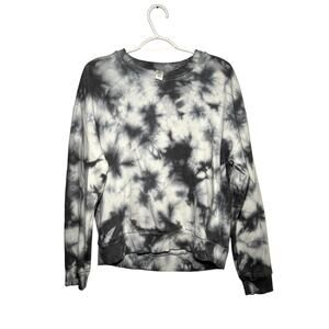 90 Degree by reflex tie dye crew‎ neck sweater womens medium lounge eclectic